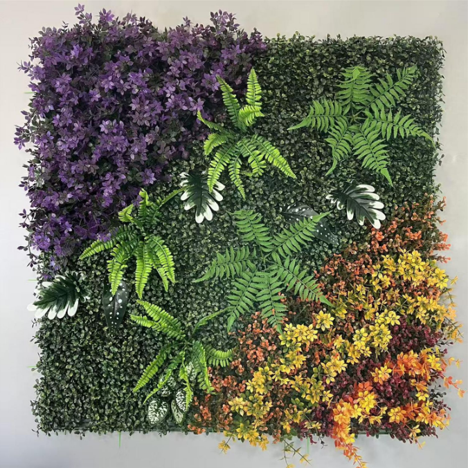 Artificial Plant Wall Faux Foliage Panel for Indoor and Outdoor Decoration