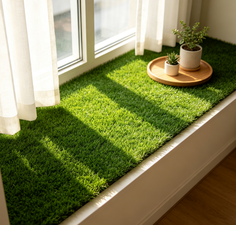 Leisure Artificial Turf, Neat Short‑Cut Synthetic Grass For Home Outdoor Space And Light Commercial Green Projects
