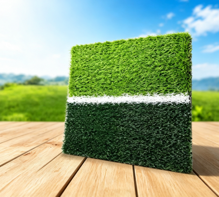 Infilled Sports Artificial Turf, Diamond Monofilament Synthetic Grass for Football Pitch & School Sports Field