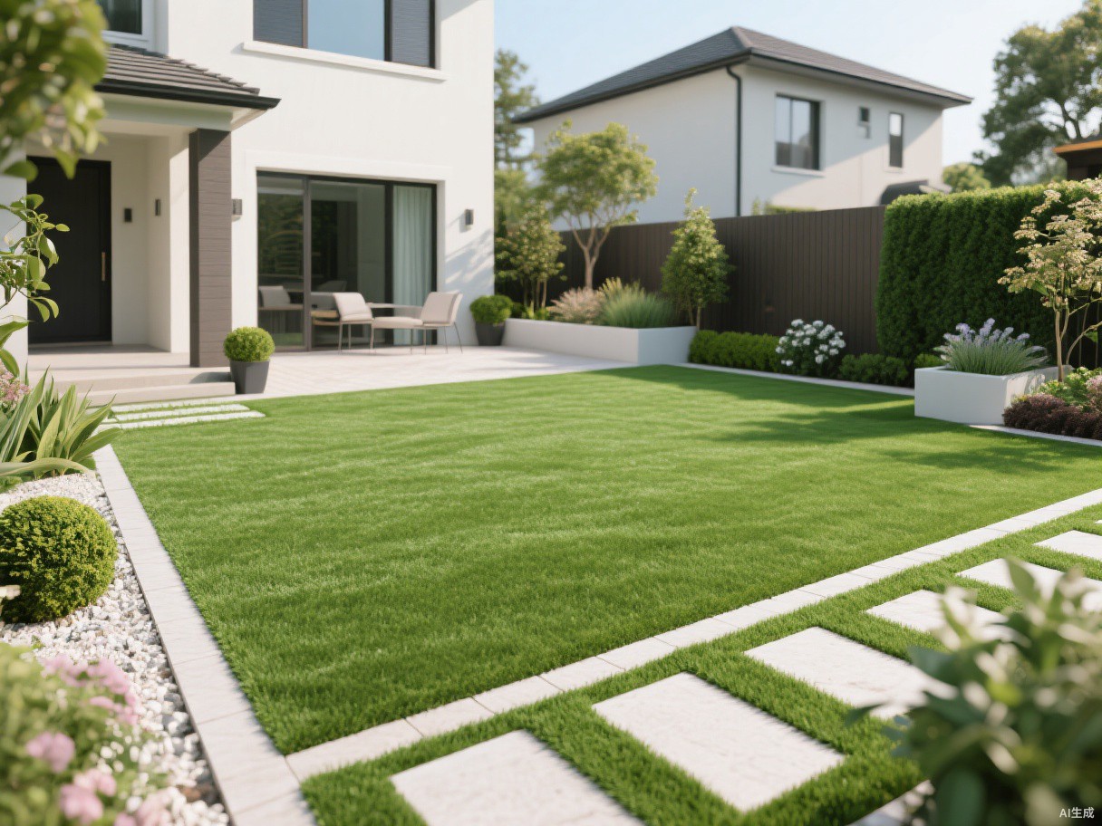 Soft Leisure Synthetic Turf Natural Looking Artificial Lawn for Garden Backyard and Landscape Decoration