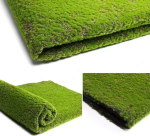 1 x 1m Moss Carpet Mat Green DIY Artificial Grass Rug Moss Wall for Wedding Home Backyard Balcony