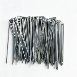 1000 Pcs Garden Landscape Staples Plant Cover Stakes Tent Stakes Sod Staples Turf Nails U Shaped Pins for Weed Mat