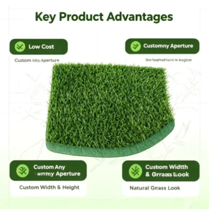 10mm Pile Height Artificial Grass Turf Carpet for Garden and Backyard Wall Decoration