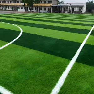 11-a-side Outdoor Sports Field Artificial Turf Soccer Goal Set Light Green