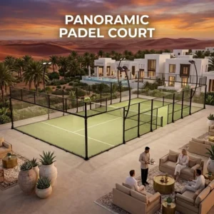 12mm Glass Panoramic Outdoor Padel Tennis Court