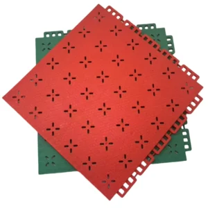 13mm Interlocking Plastic Sport Tiles for Tennis and Basketball Court Flooring