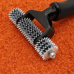 15-Star Heavy-Duty Spiked Seam Roller for Carpet and Padel Turf Installation