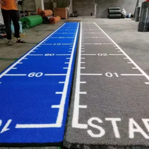 15mm Grass Height Hyrox Turf Gym Floor Cover Lawm Track Artificial Carpet Roll for Sports Training Weightlifting Sled Pushing