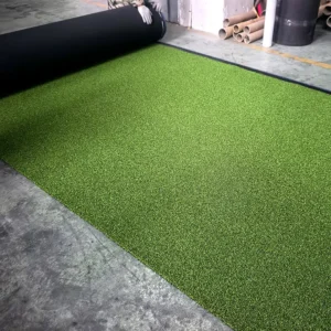 15mm Pile Fitness Running Track Playground Gym Indoor Turf Grass Plain Color PP PE Artificial Turf Grass for Exercise Training