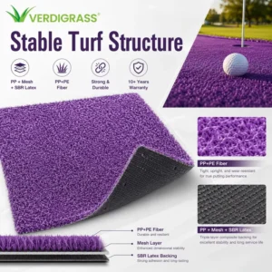 15mm Soft Nylon Golf Putting Green Turf Indoor Outdoor Durable Synthetic Lawn Smooth Ball Roll