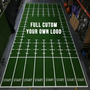 16mm Pile Height Training Sled Turf Sprint Track PE 10M 15M Custom Logo Artificial Grass Gym Turf for Indoor Outdoor