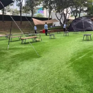 20mm Realistic Green Synthetic Turf Carpet for Outdoor Camping Garden Landscaping