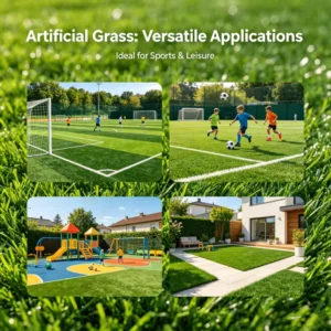 20mm Sports Field Landscape Greening Leisure Synthetic Turf School Playground Engineering Lawn Outdoor Municipal Grass