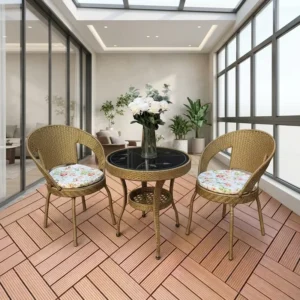20mm Thick Eco-Friendly Interlocking Plastic Grass Deck Tiles Waterproof Anti-Slip Garden Outdoor
