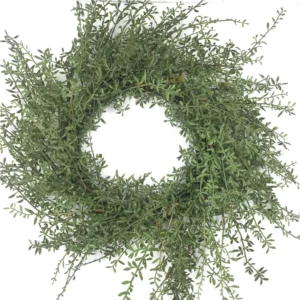 24 28 Inch Artificial Green Grass Wreath for Home Decoration