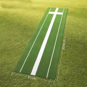 3′ x 10′ Green Softball Pitcher’s Mat with Carrying Case and 5mm PU Foam