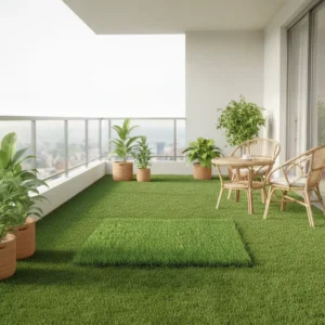 30mm 3 Colored Artificial Grass Carpet UV Resistant Synthetic Lawn for Themed Cafe Playground Commercial Leisure Area