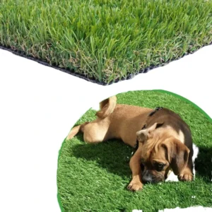 30mm Artificial Grass with Drainage Holes, 4ft x 10ft Green Turf for Indoor/Outdoor Use and Pets