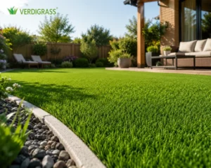 30mm High-Resilience High-Density Soft Artificial Grass for Villa Backyard, 15-Year Warranty