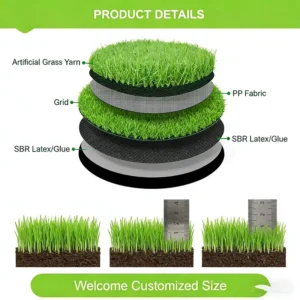 30mm PE UV-Resistant Artificial Grass Carpet for Resort Villa and Hospitality Landscaping
