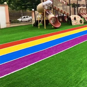30mm Yellow Pink Blue Red Green Purple Color Wall Decoration Artificial Grass