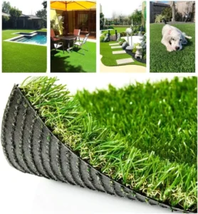 38mm Outdoor Artificial Grass Turf, Non-Infill, for Garden and Backyard