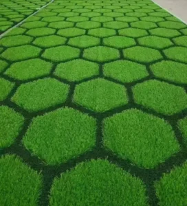 3D Embroidered Artificial Grass Turf Colorful Garden Pattern Landscape Decorations Birthday Party Artificial Plant PP PE