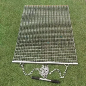 3×3 Stainless Steel Drag Mat for Golf Greens, 3×4 and 4×4 Galvanized Steel Drag Mat for Baseball Fields