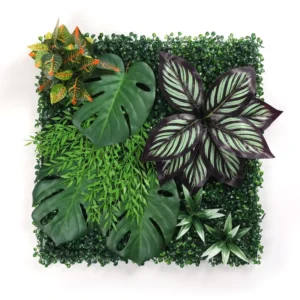 50*50cm Indoor Wall Decor Artificial Green Grass Panels for Party, Wedding, and Garden Decorations