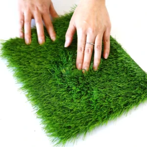 50mm/40mm Dark Green High-Density Plastic Artificial Grass Turf, Soft, Durable, Waterproof and Fireproof for Outdoor Garden