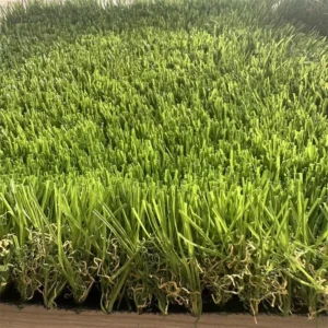 50mm High-Density Plastic Fireproof Artificial Grass Turf, Green, for Home Garden Landscaping