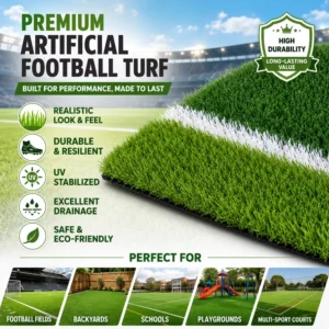 50mm Infill Artificial Grass for Football Training Ground Soccer Turf Manufacturer High Performance Sports Turf