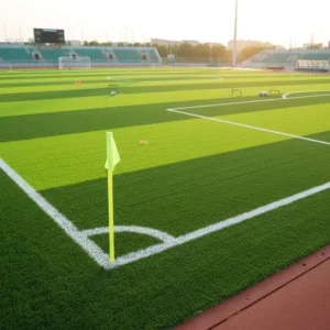 50mm PP Artificial Grass Sports Turf UV Resistant Eco Friendly Fire Retardant Custom Football Field Synthetic Lawn