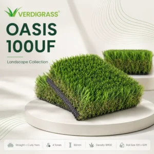 50mm Soft Eco Friendly Landscape Artificial Grass Roll for International Markets Realistic Green Factory