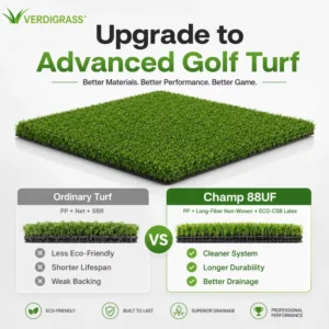 88UF 20mm Golf Artificial Carpet for Putting Green Builder and Golf Landscape Contractor Supply