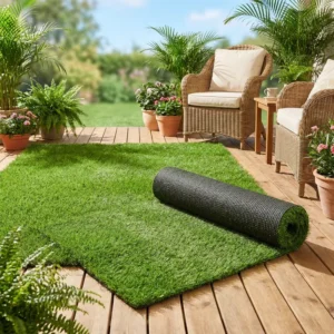 All-Green Courtyard Simulated Lawn