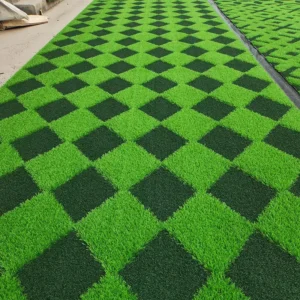 All-Weather Anti-UV Custom Pattern Artificial Turf for Outdoor Use