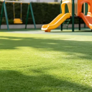 Anti-Bacterial Soft Artificial Grass Turf Carpet for Childcare Center Indoor and Outdoor Play Areas