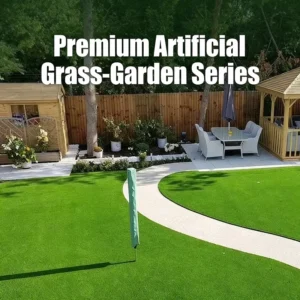 Anti UV Artificial Grass Carpet 40mm Pile Height Synthetic Turf for Residential Landscape Outdoor Garden Decoration