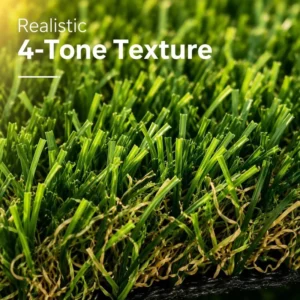 Anti-UV Synthetic Lawn Turf for Indoor and Residential Landscaping, Fire-Resistant, with Drainage Holes