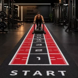 Artificial Fitness Gym Turf Sled Push Turf Support Size Logo Graphics Customized Indoor Sports Flooring