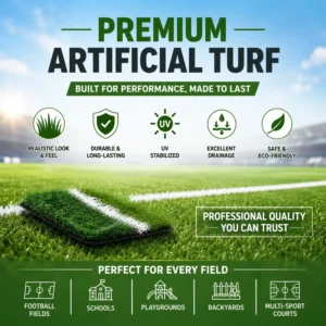 Artificial Football Grass Turf for Soccer Field Professional Infilled Synthetic Grass for School Sports Field Training Ground