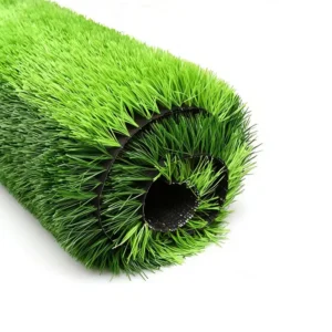 Artificial Grass Carpet for Outdoor Kindergarten Soccer Field Balcony and Courtyard, Green Plastic Sun-Resistant Turf