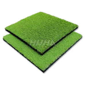 Artificial Grass Gym Mat with Rubber Bottom Shock-Absorbing Non-Slip for Indoor Outdoor Fitness