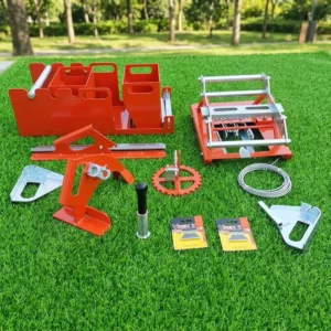 Artificial Grass Installation and Turf Seaming Hand Tools Kit for Indoor and Backyard Use 9-Piece Wooden Case Set