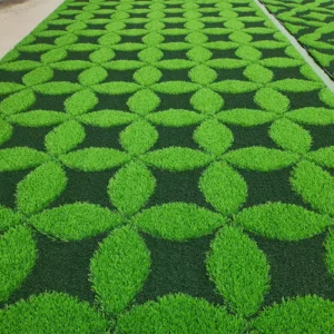 Artificial Grass Synthetic Turf 3D Tufted Grass Carpet Rug Custom Designs Made-to-Measure Cutting