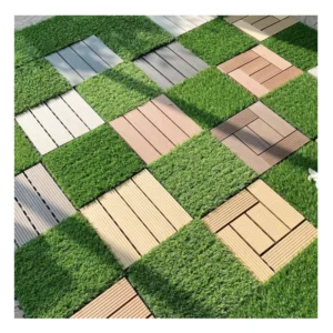 Artificial Grass Tiles for Yard Garden Patio Balcony Floor Decoration Waterproof Green Grass Turf Deck Tiles