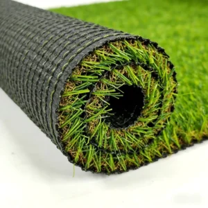 Artificial Grass Turf, 3cm Pile Height, Green/Yellow Plastic for Gardens & Sports Applications