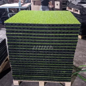 Artificial Grass Turf Rubber Tile for Gym Anti-vibration Grass Flooring Mat Shock Absorption Garden Lawn