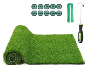 Artificial Grass Turf for Landscaping, Backyard, Garden and Indoor Use, Waterproof, Soft, 30-50mm, Green